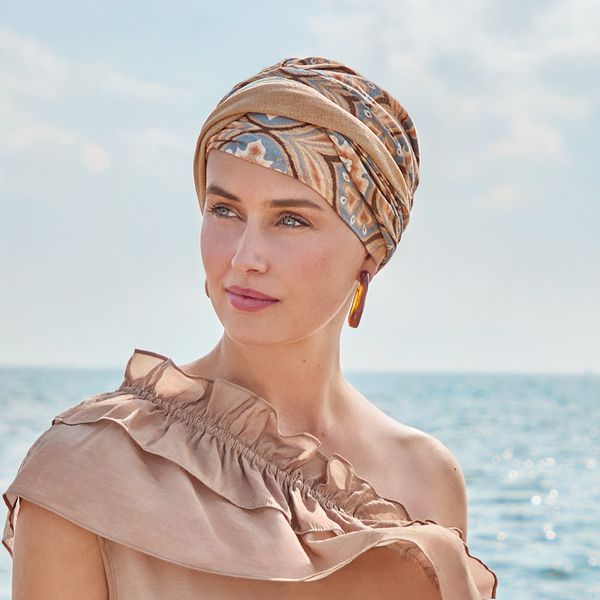 Hovedbilde Hodeplagg Shakti Turban Printed linen 