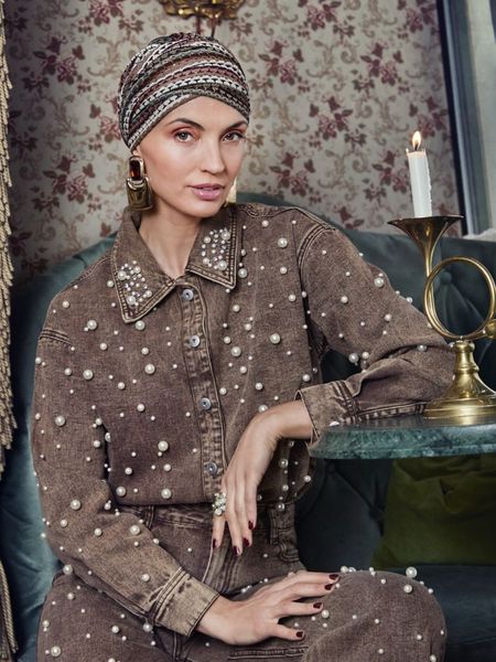 Hovedbilde Hodeplagg HocSapphire  Boho Turban